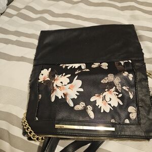Black Floral Women's Bag